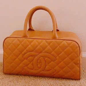 SOLD! Chanel Beige small Boston bag